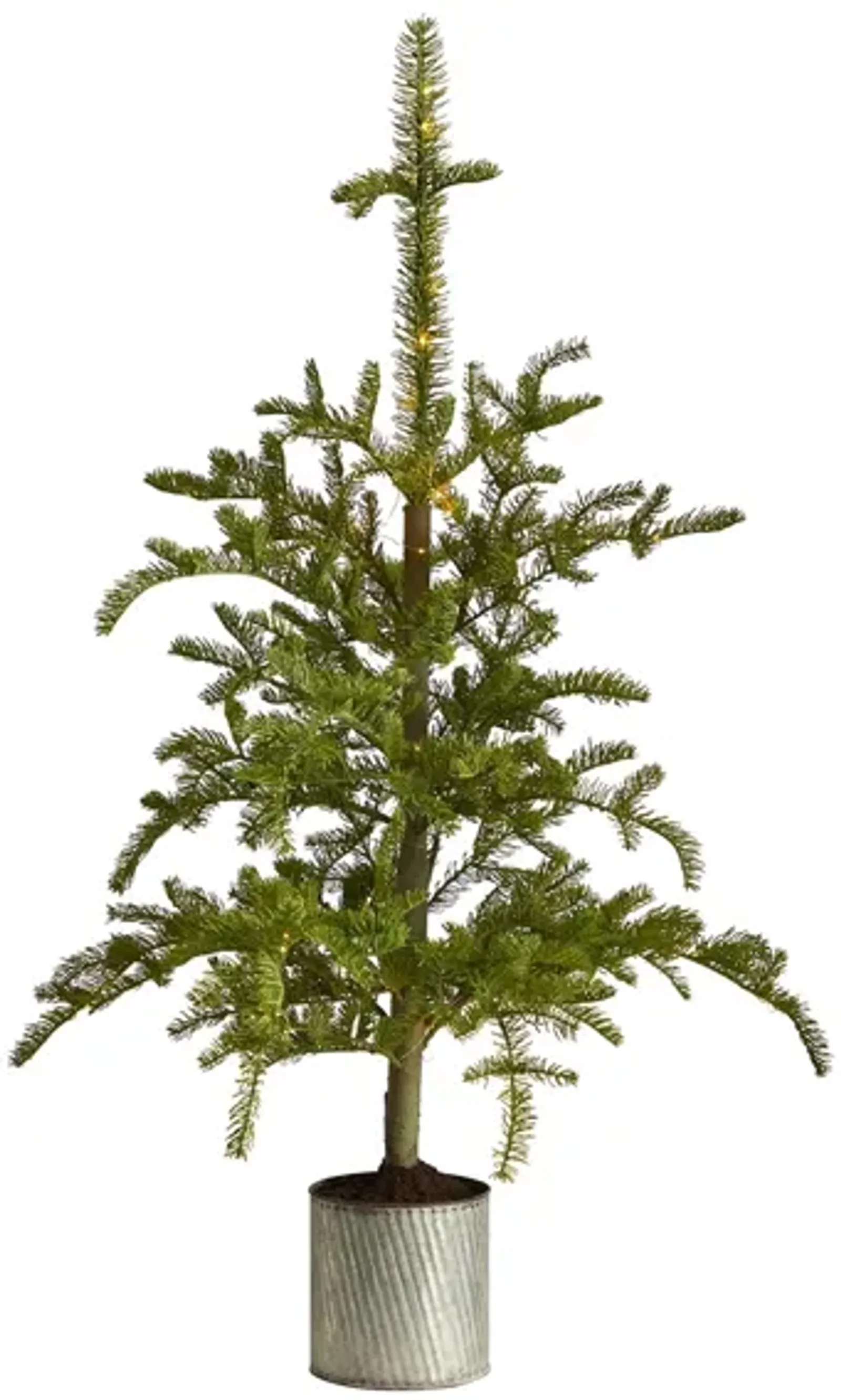 4.5' Pre-Lit Pine Artificial Tree