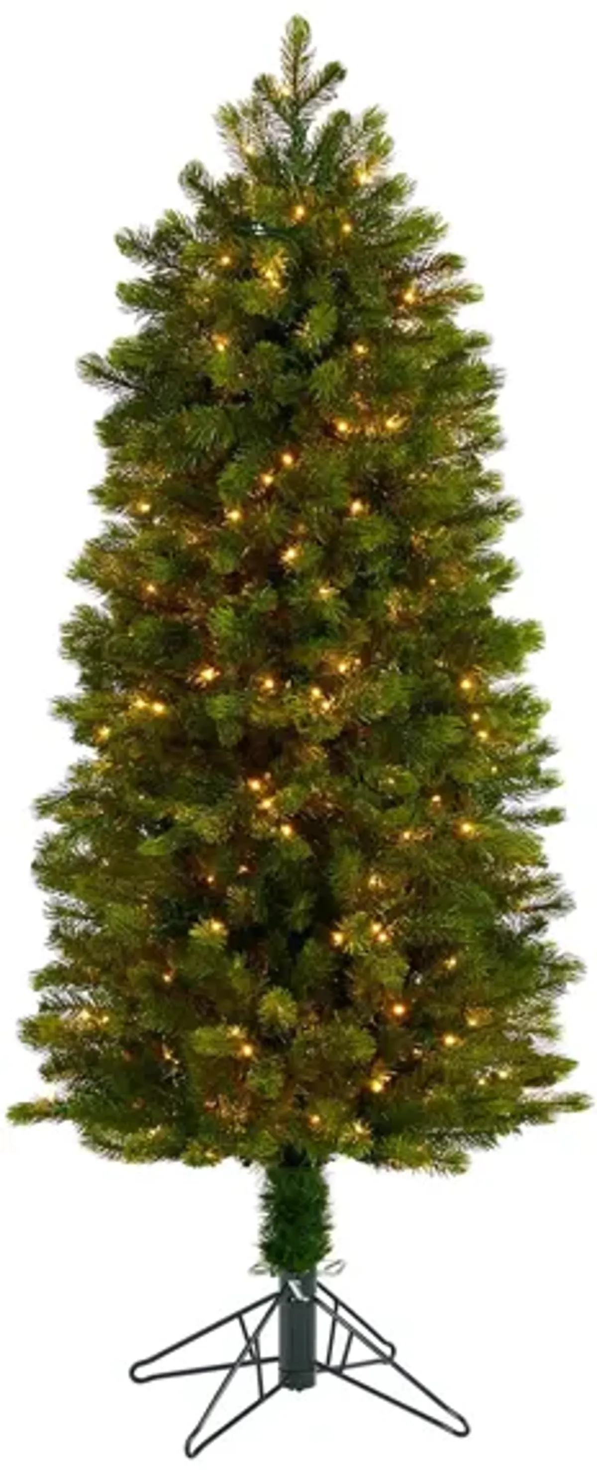 5' Pre-LitSlim Colorado Mountain Spruce Artificial Tree in Green by Bellanest