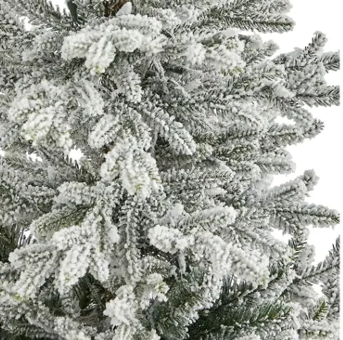 57" Pre-Lit Flocked Fraser Fir Artificial Tree