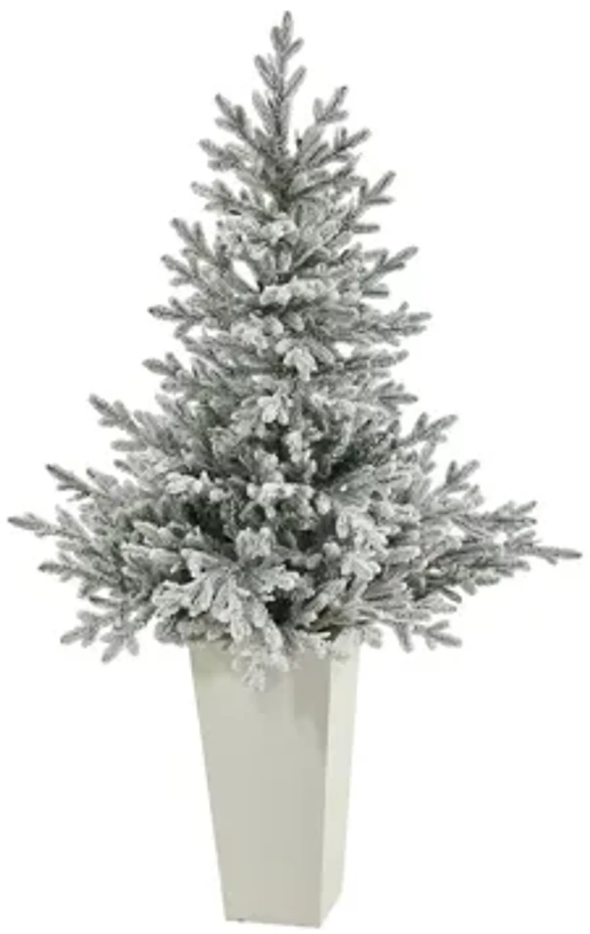 57" Pre-Lit Flocked Fraser Fir Artificial Tree