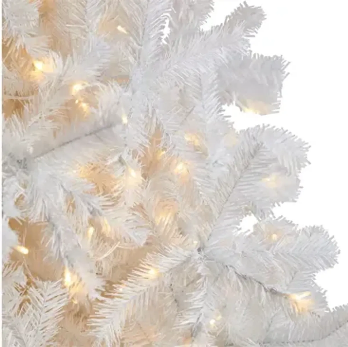 9' Pre-Lit White Artificial Tree