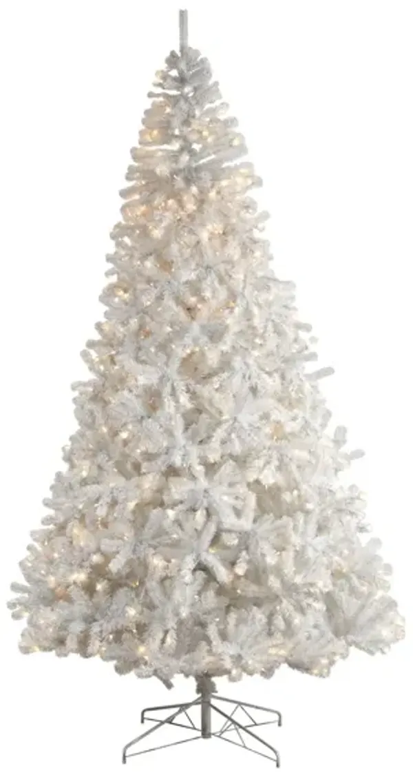 10' Pre-Lit White Artificial Tree