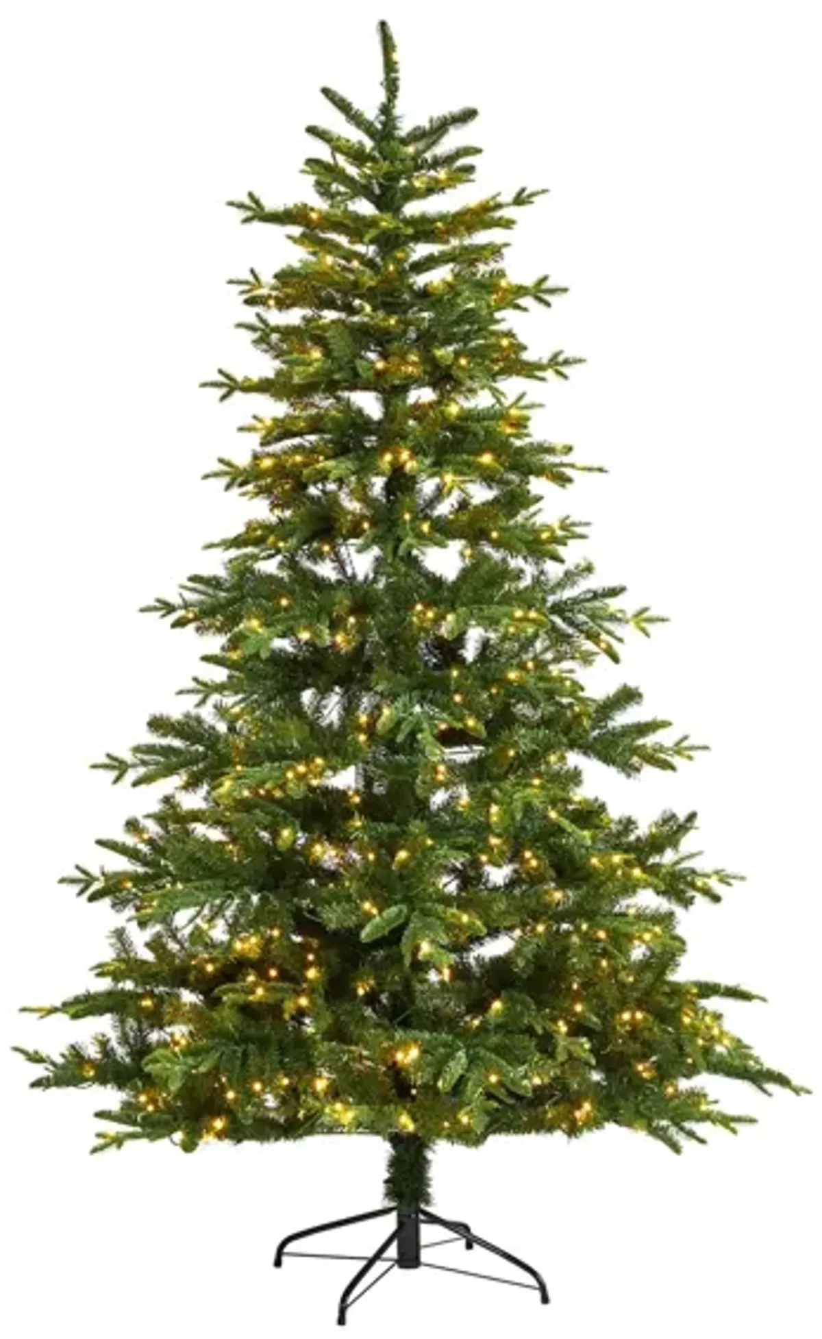 7' Pre-Lit Montreal Spruce Artificial Tree in Green by Bellanest