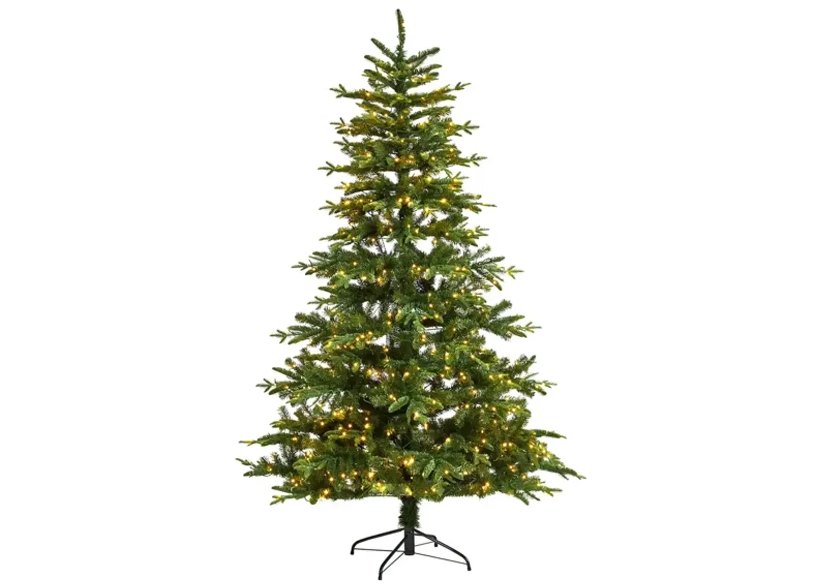 7' Pre-Lit Montreal Spruce Artificial Tree in Green by Bellanest