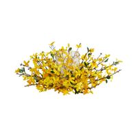 16in. Artificial Forsythia Candelabrum in Yellow by Bellanest