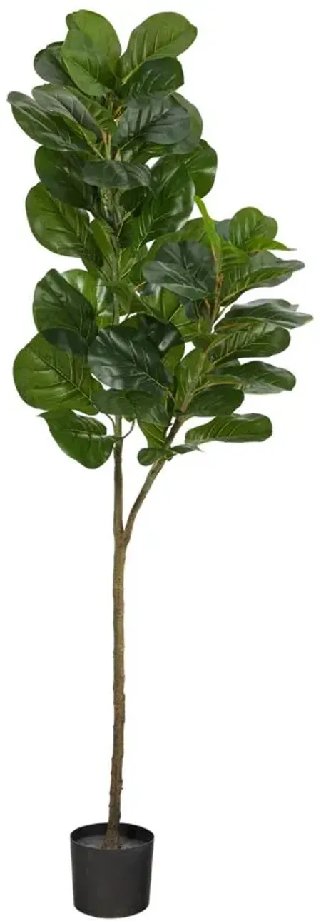 4.5ft. Fiddle Leaf Fig Artificial Tree in Green by Bellanest