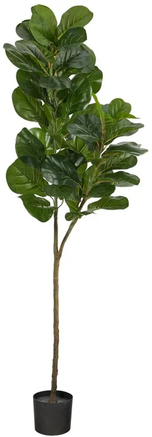 4.5ft. Fiddle Leaf Fig Artificial Tree in Green by Bellanest