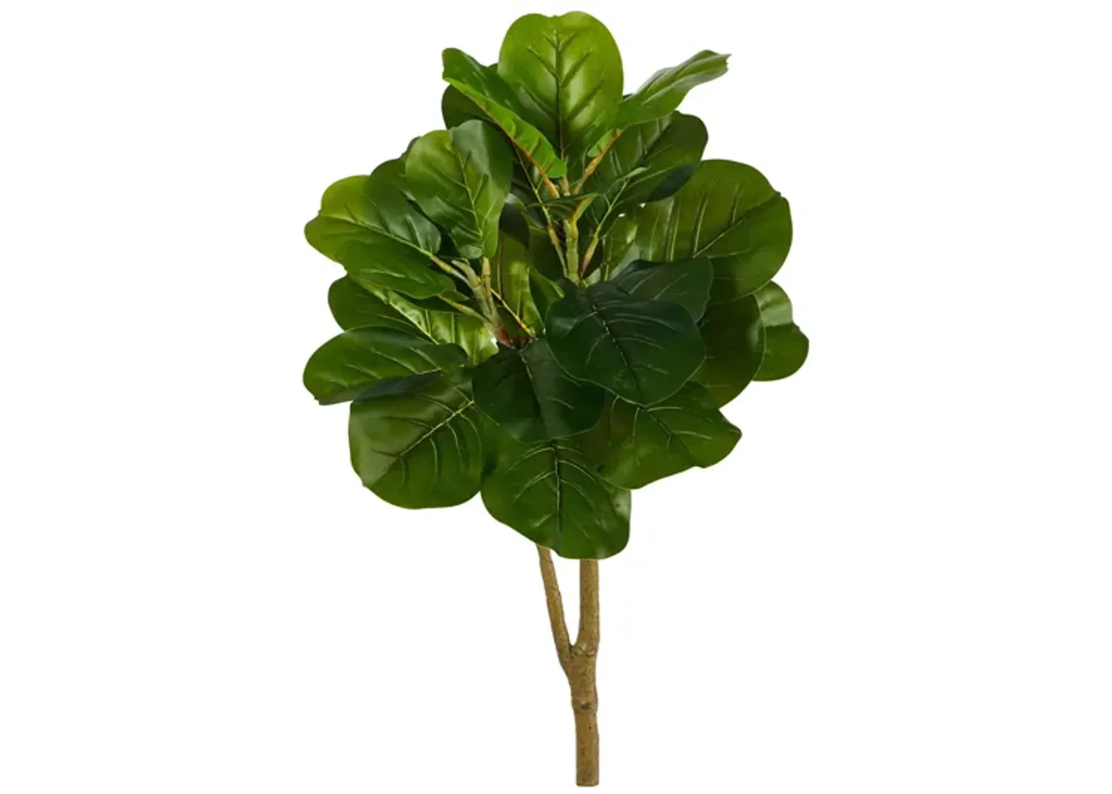 2.5ft. Fiddle Leaf Fig Artificial Tree (No Pot) in Green by Bellanest