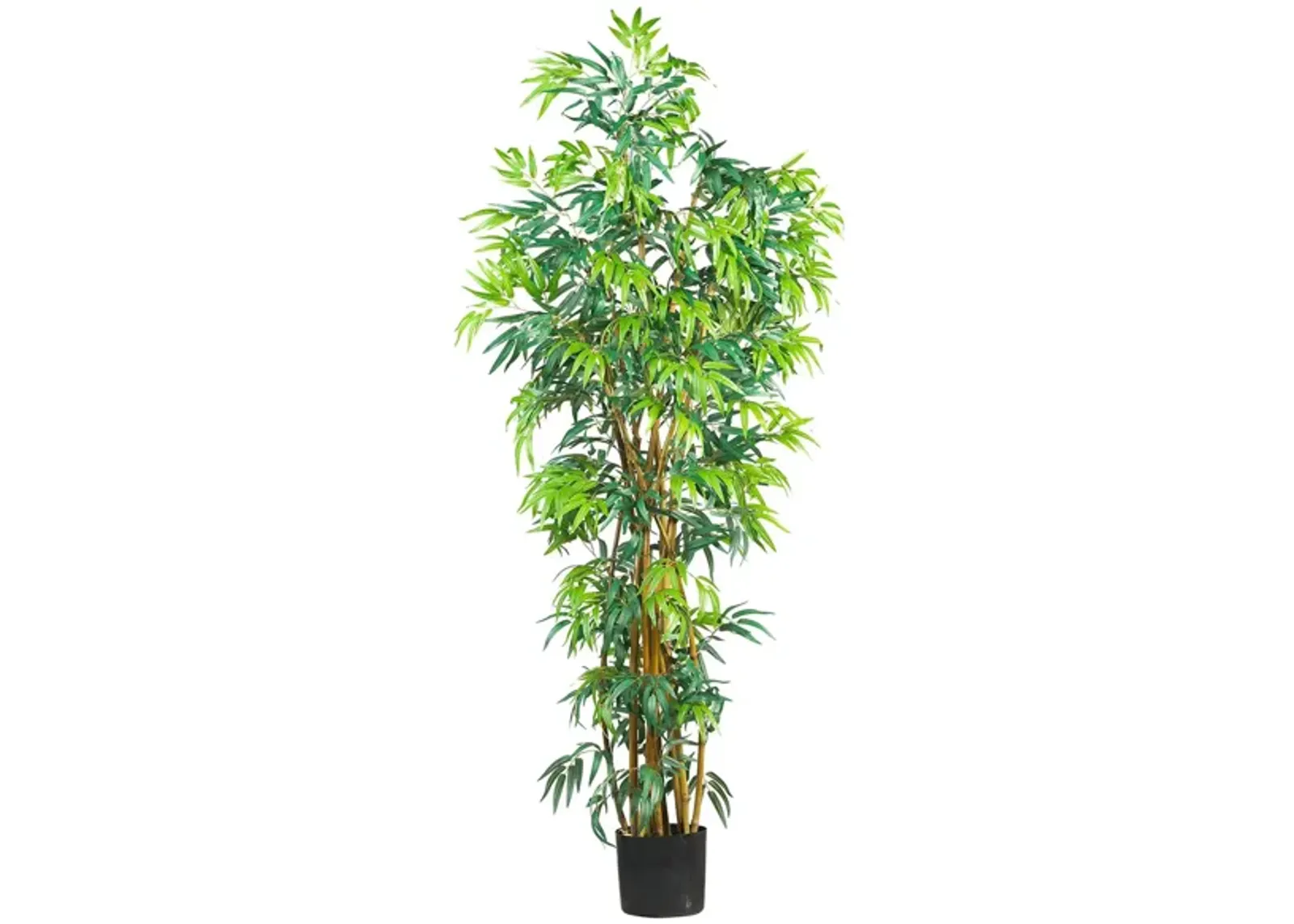 Curved Bamboo Artificial Tree in Green by Bellanest