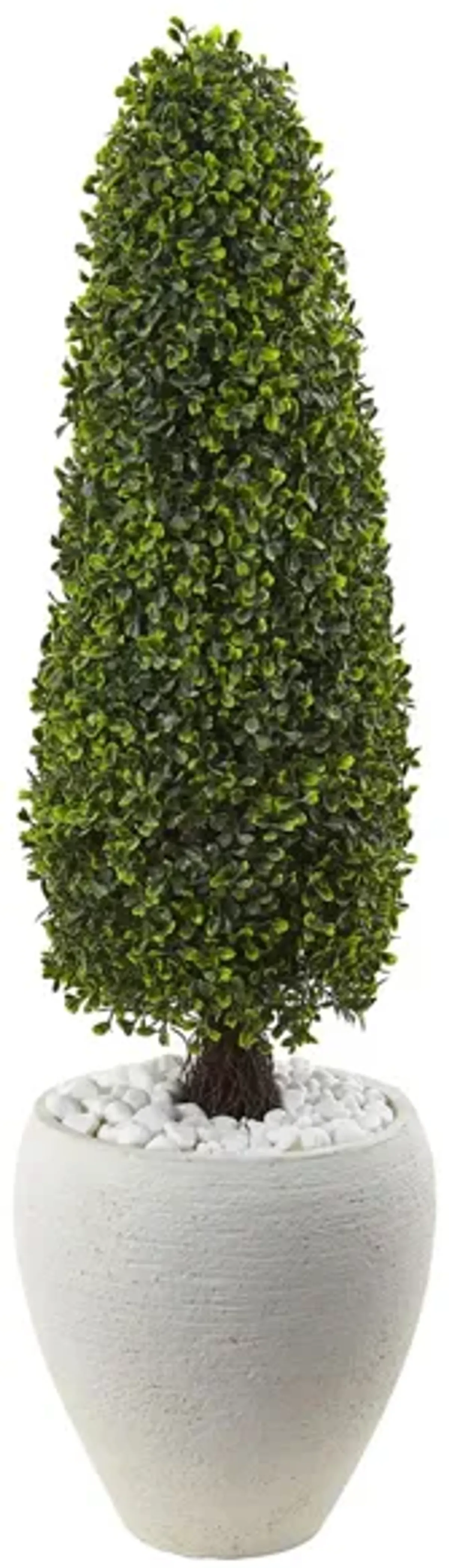 Boxwood Artificial Topiary (Indoor/Outdoor) in Green by Bellanest