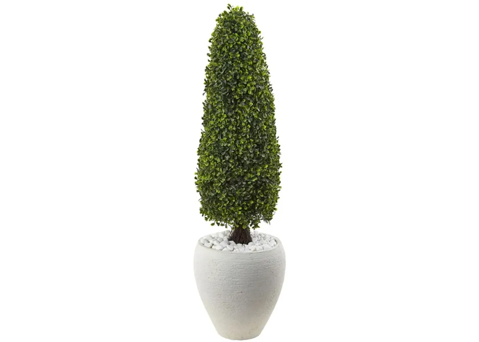 Boxwood Artificial Topiary (Indoor/Outdoor) in Green by Bellanest