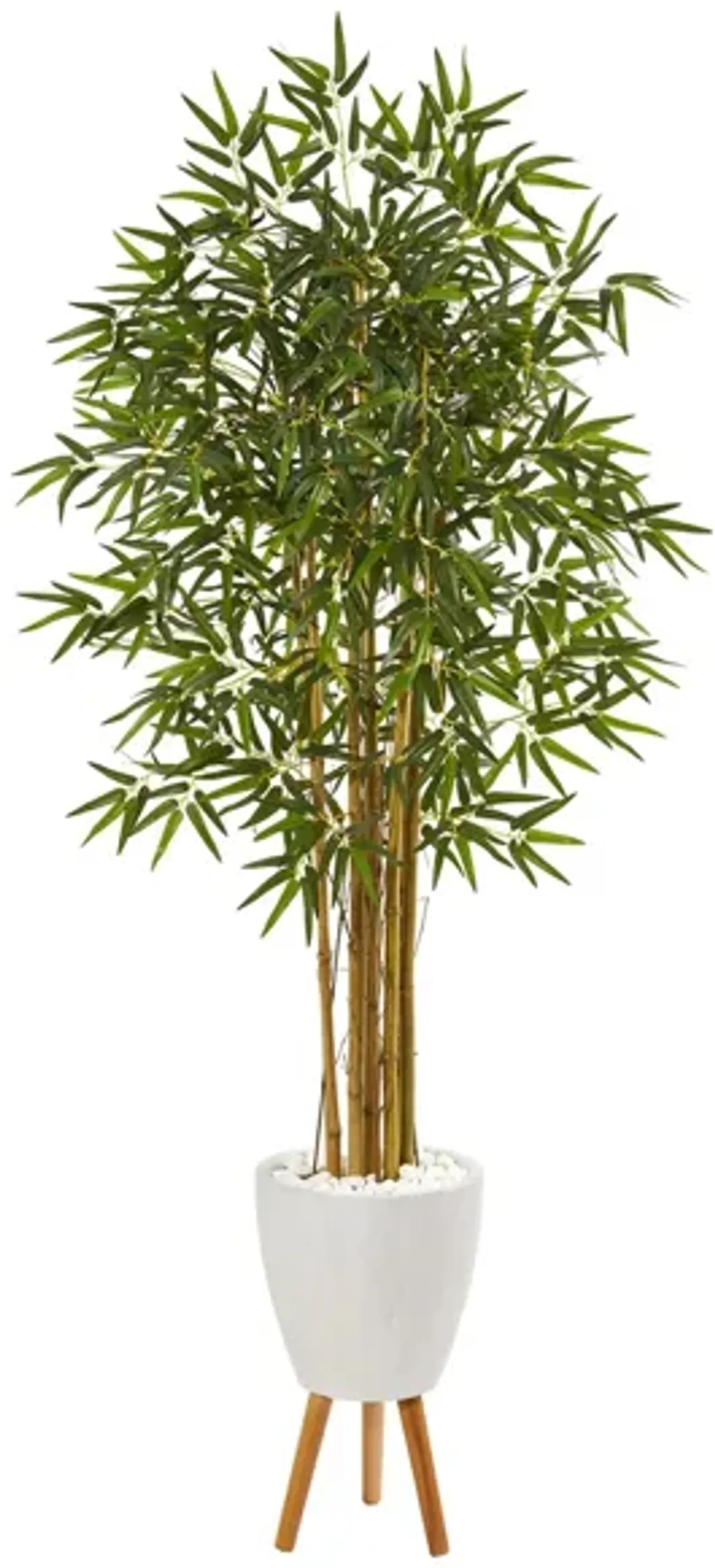 Multi Bambusa Bamboo Artificial Tree in Green by Bellanest