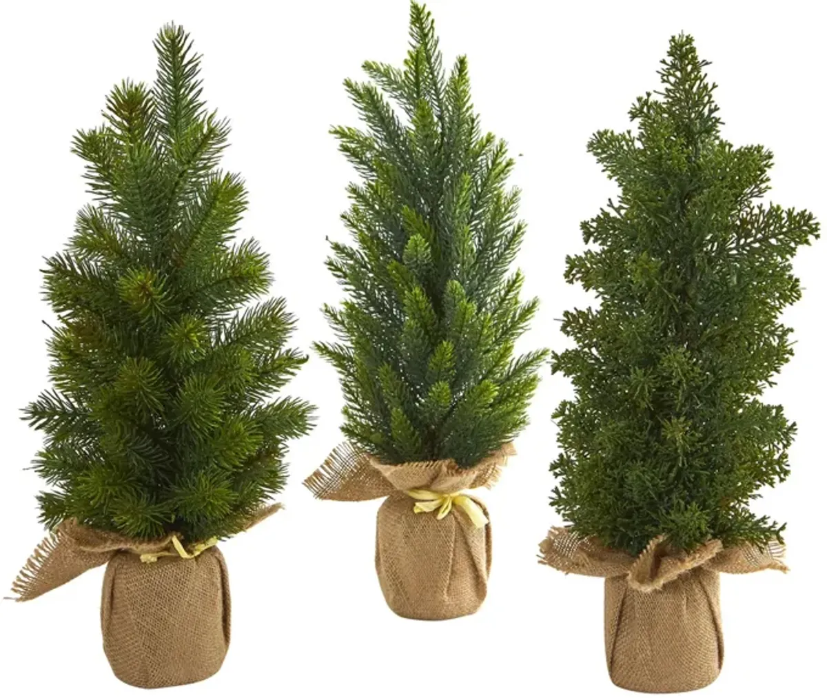 Mini Cypress and Pine Artificial Tree (Set of 3)