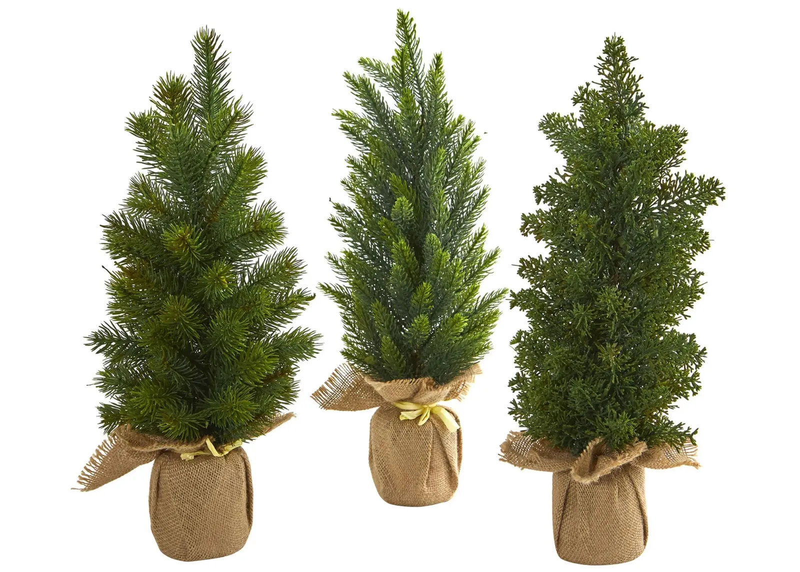 Mini Cypress and Pine Artificial Tree (Set of 3) in Green by Bellanest