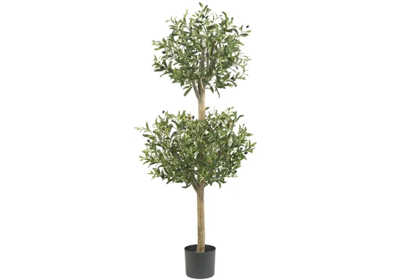 Olive Double Topiary Artificial Tree in Green by Bellanest