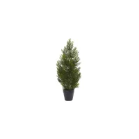 Mini Cedar Pine Artificial Tree (Indoor/Outdoor) in Green by Bellanest