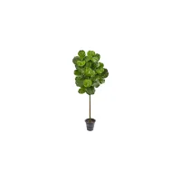 Fiddle Leaf Artificial Tree in Green by Bellanest