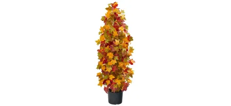 Autumn Maple Artificial Tree in Orange by Bellanest