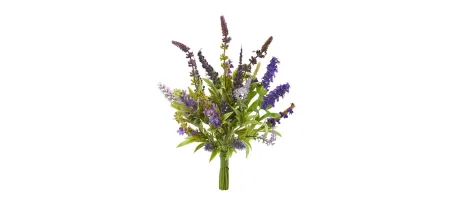 15in. Lavender Artificial Flower Bouquet (Set of 3) in Purple by Bellanest