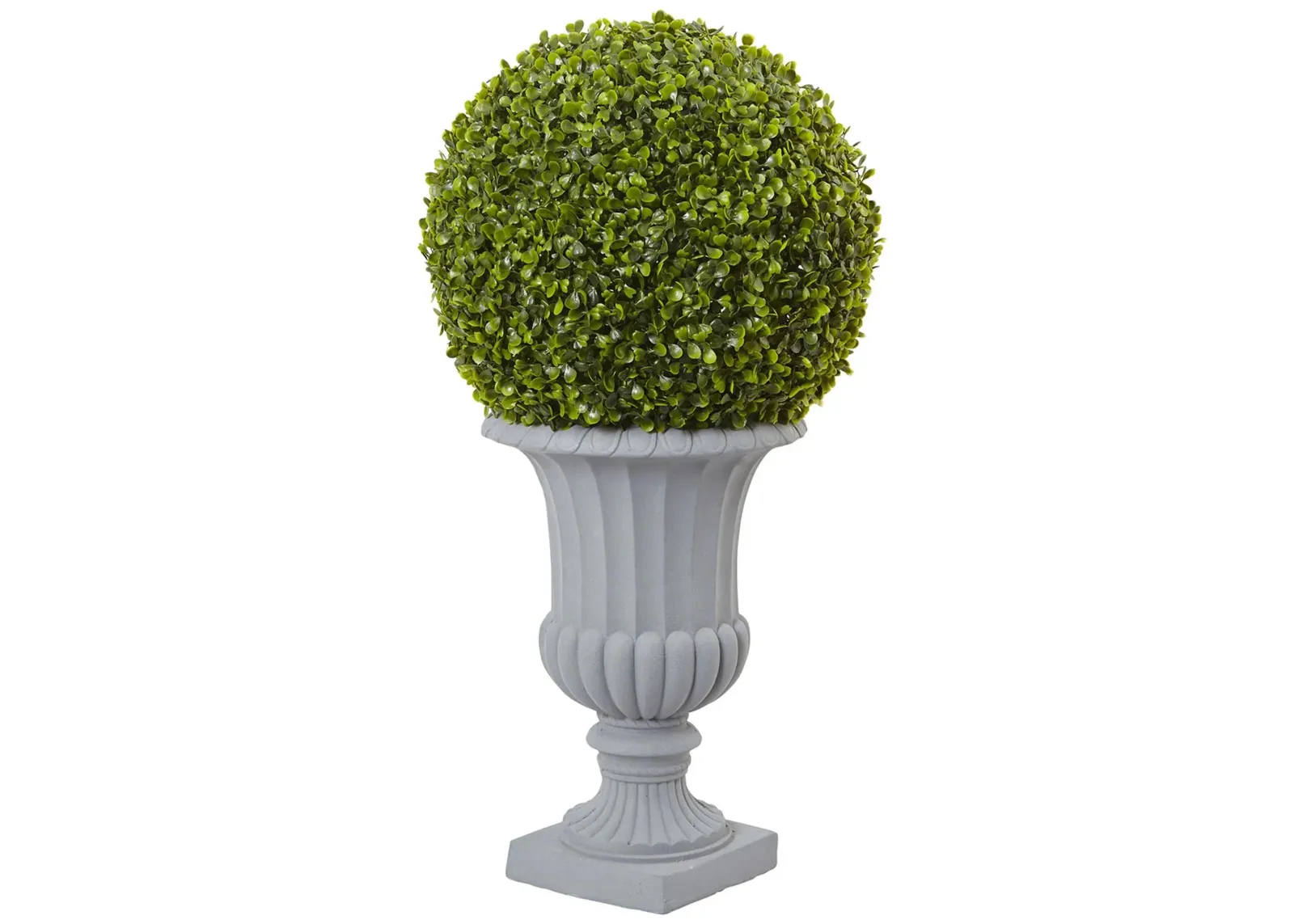 Boxwood Artificial Topiary (Indoor/Outdoor) in Green