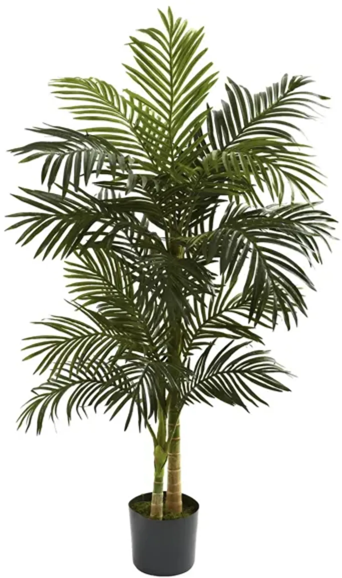 Golden Cane Palm Artificial Tree in Green by Bellanest