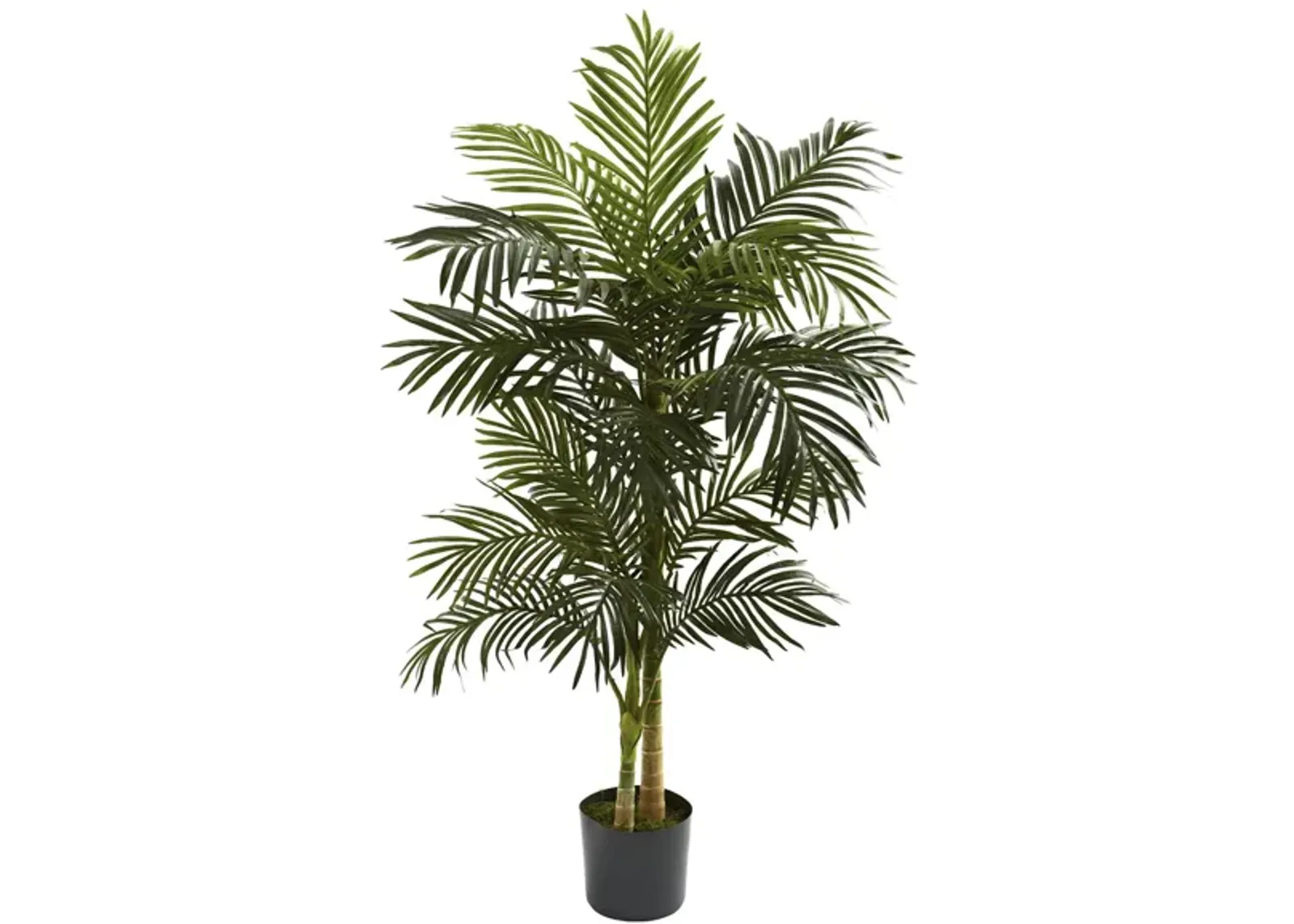 Golden Cane Palm Artificial Tree in Green by Bellanest