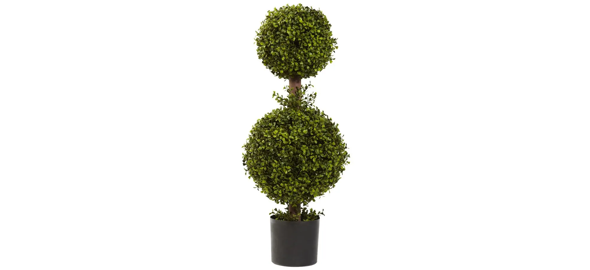 Double Boxwood Artificial Topiary in Green by Bellanest