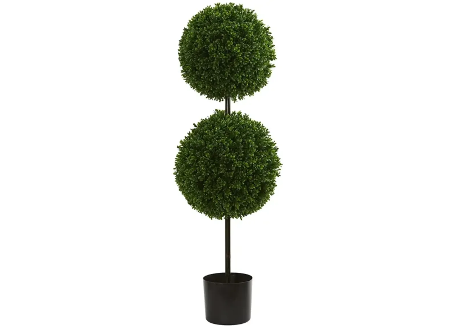 Boxwood Double Ball Artificial Topiary Tree (Indoor/Outdoor) in Green by Bellanest