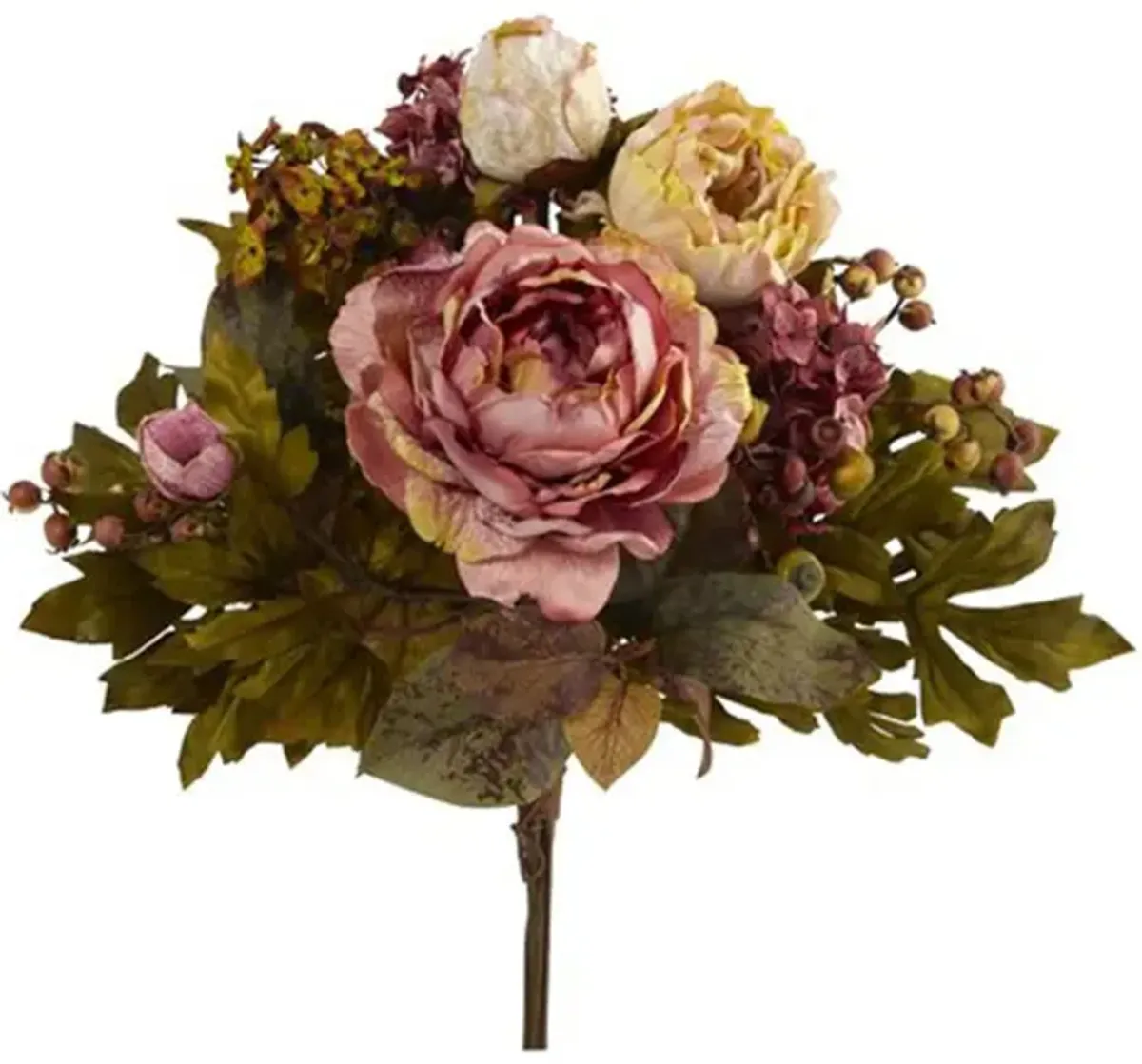 17in. Peony Bouquet (Set of 2)