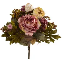 17in. Peony Bouquet (Set of 2) in Pink by Bellanest