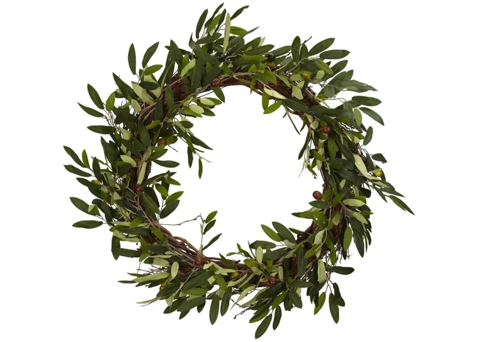 Olive Artificial Wreath in Green by Bellanest