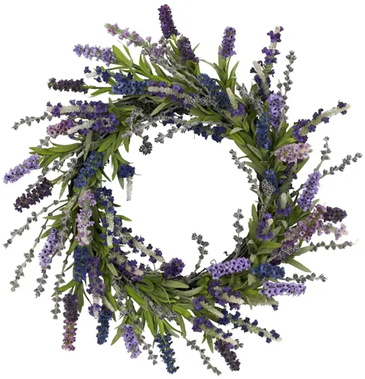 Lavender Artificial Wreath in Purple by Bellanest