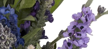 Lavender Artificial Wreath in Purple by Bellanest