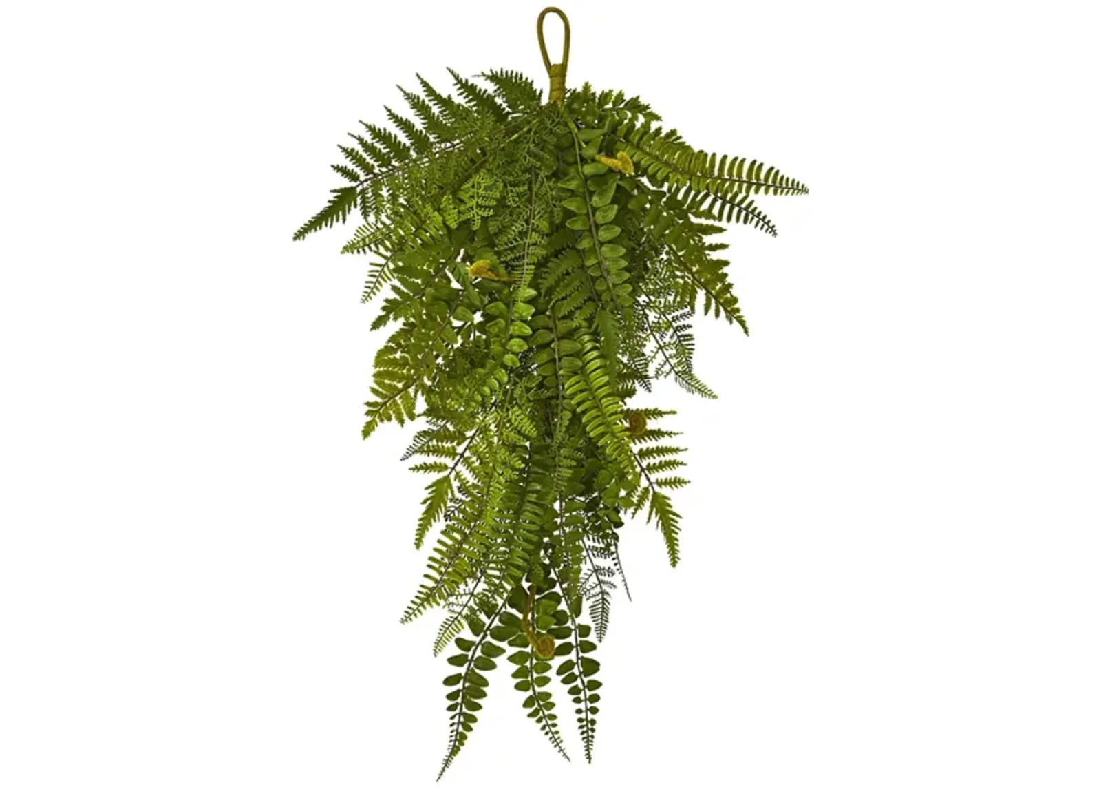 Fern Artificial Teardrop (Set of 2) in Green by Bellanest