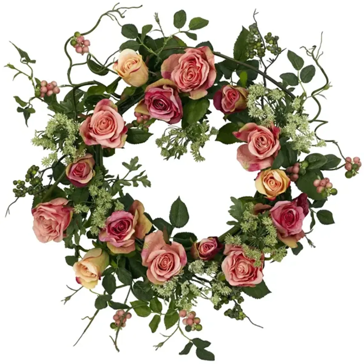 Rose Artificial Wreath