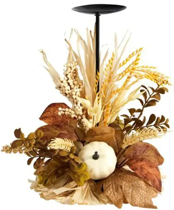 12in. Autumn Harvest Candle Holder