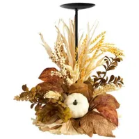12in. Autumn Harvest Candle Holder in Cream by Bellanest