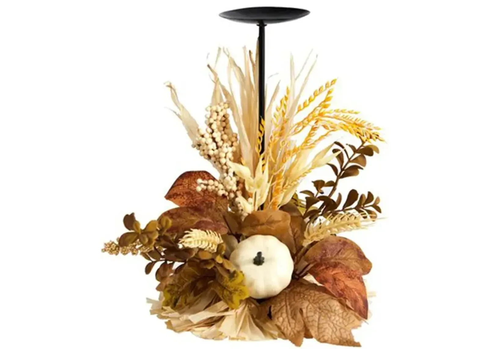 12in. Autumn Harvest Candle Holder in Cream by Bellanest