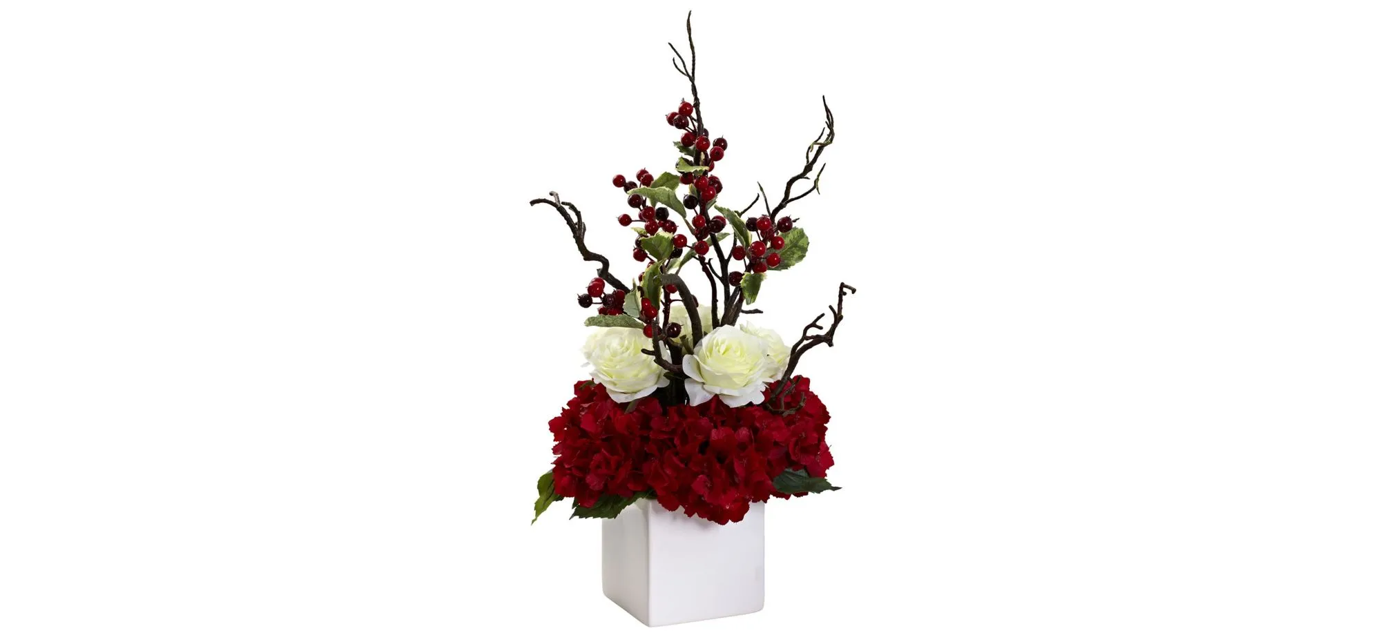 Holiday Cheers Artificial Arrangement in Red by Bellanest