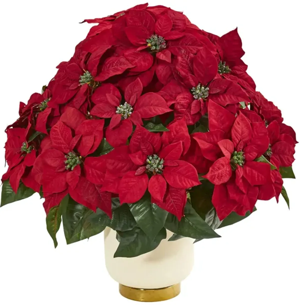 Poinsettia Artificial Arrangement in Red by Bellanest