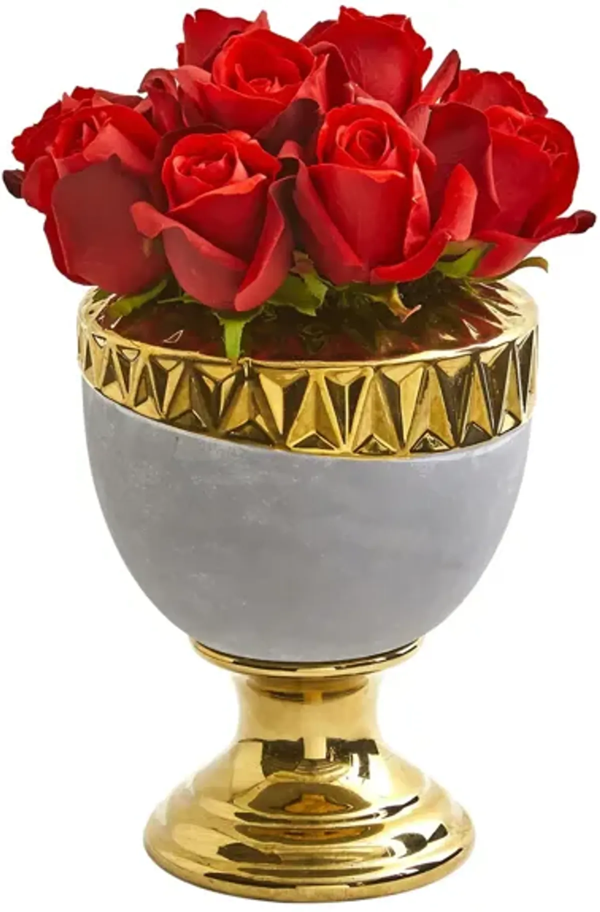 Elegant Red Rose Artificial Arrangement in Red by Bellanest