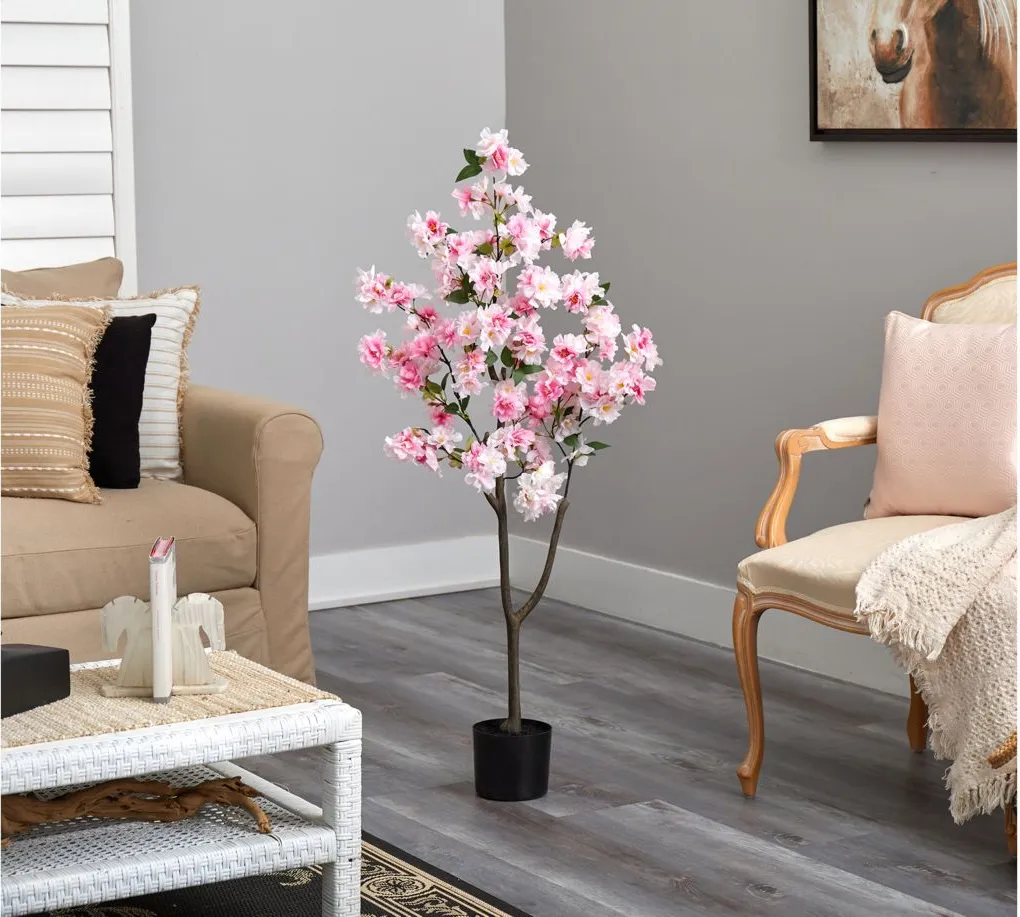 4ft. Cherry Blossom Artificial Tree in Pink by Bellanest