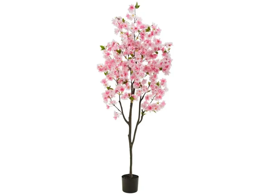 6ft. Cherry Blossom Artificial Tree in Pink by Bellanest