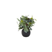 Olive Artificial Plant in Black Planter in Green by Bellanest