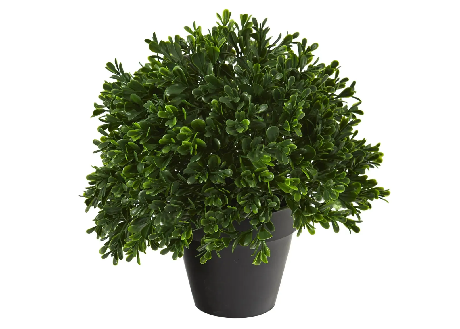 Boxwood Topiary Artificial Plant UV Resistant (Indoor/Outdoor) in Green by Bellanest