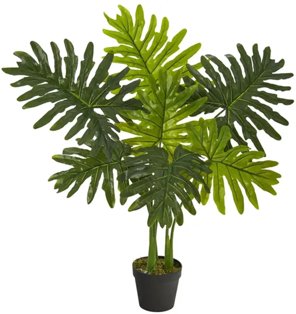 Philodendron Artificial Plant (Real Touch) in Green by Bellanest