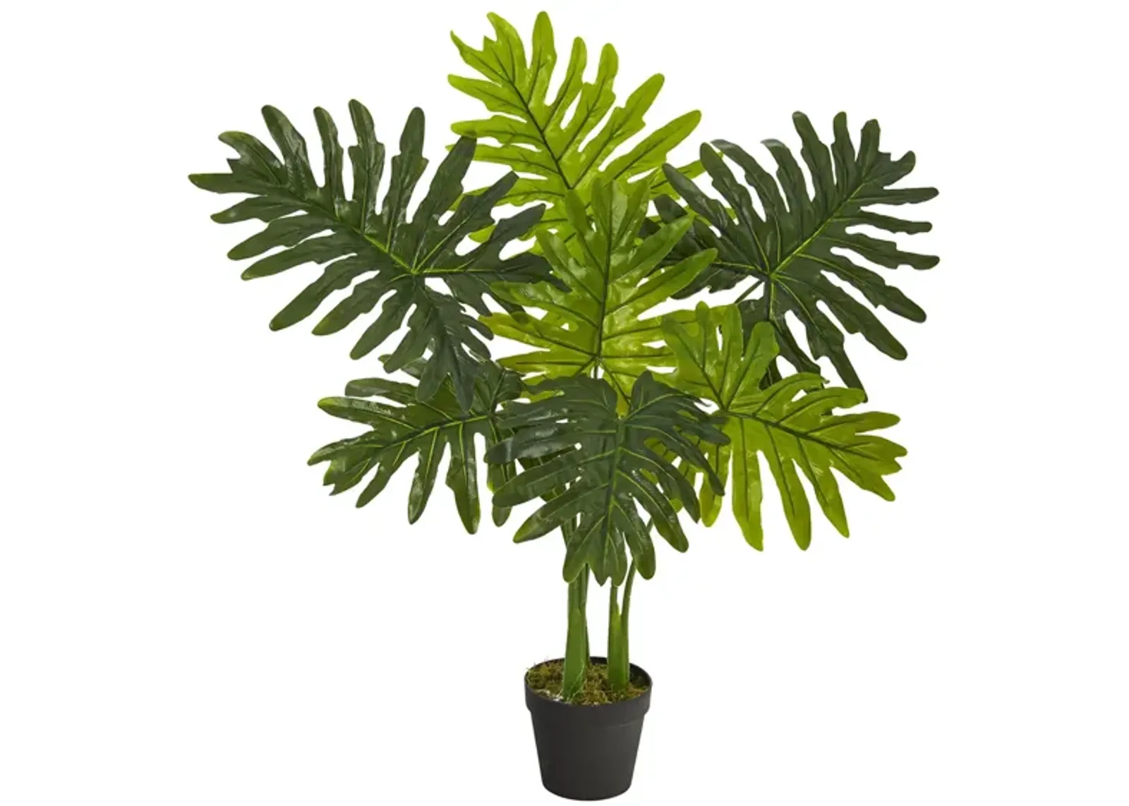 Philodendron Artificial Plant (Real Touch) in Green by Bellanest