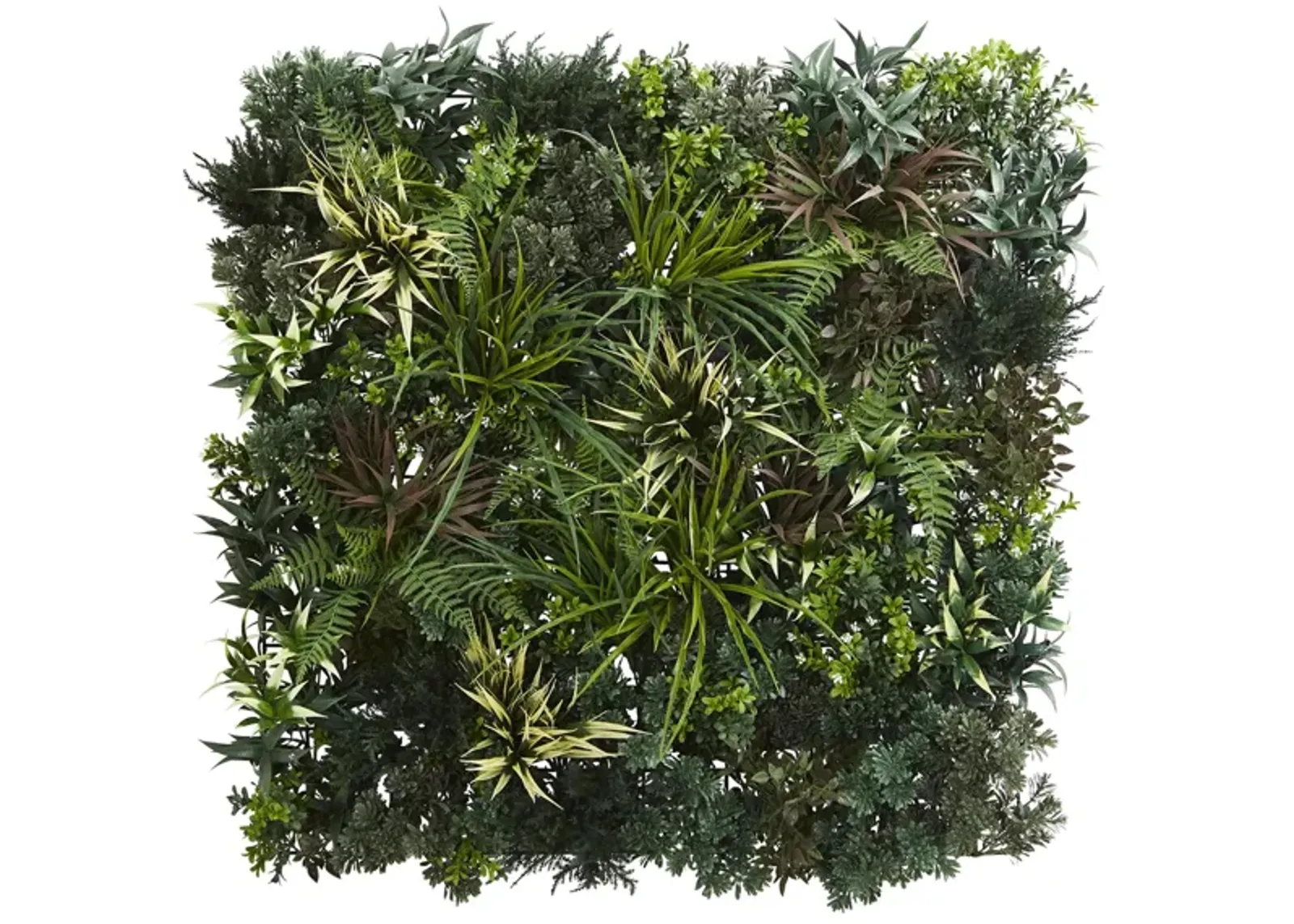 Greens & Fern Artificial Living Wall UV Resist (Indoor/Outdoor) in Green by Bellanest