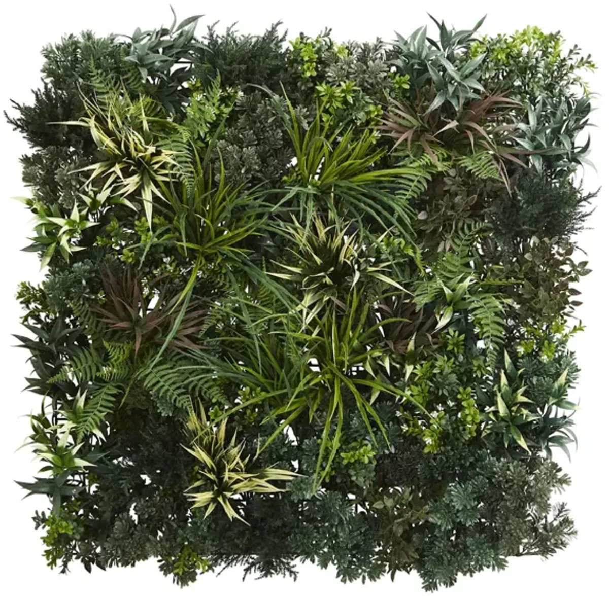 Greens & Fern Artificial Living Wall UV Resist (Indoor/Outdoor) in Green by Bellanest