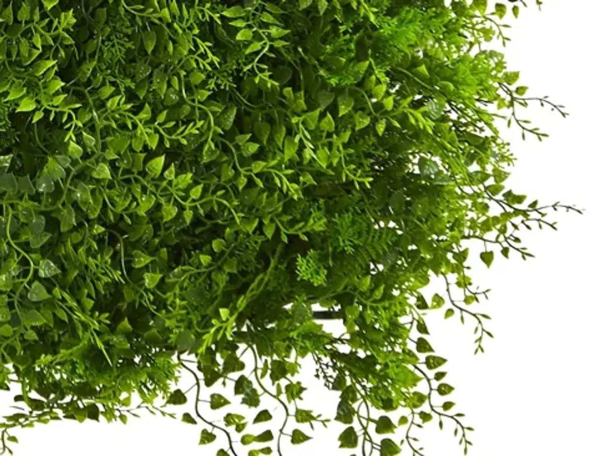 Lush Mediterranean Artificial Fern Wall Panel (Indoor/Outdoor)